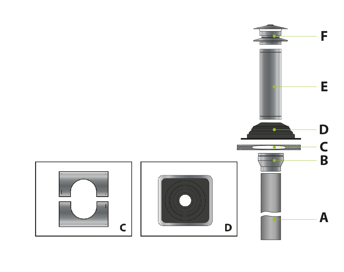 RVS schoorsteen - Afbeelding 3