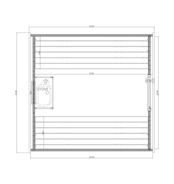Horizon Outdoor Sauna - Afbeelding 6