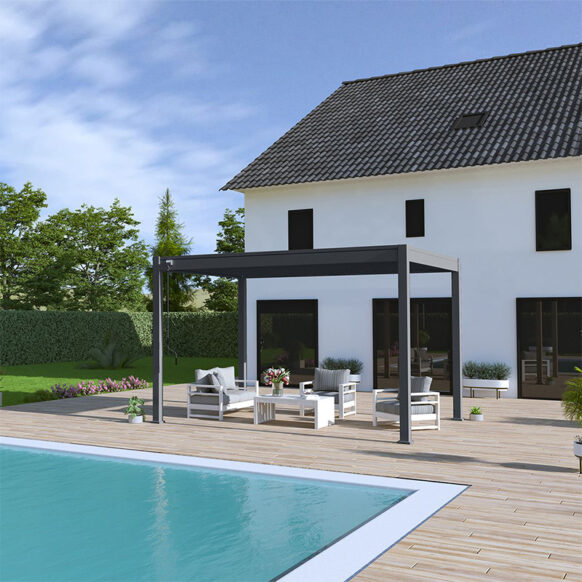 Orion overkapping 300 x 400 cm- Antraciet - Afbeelding 5