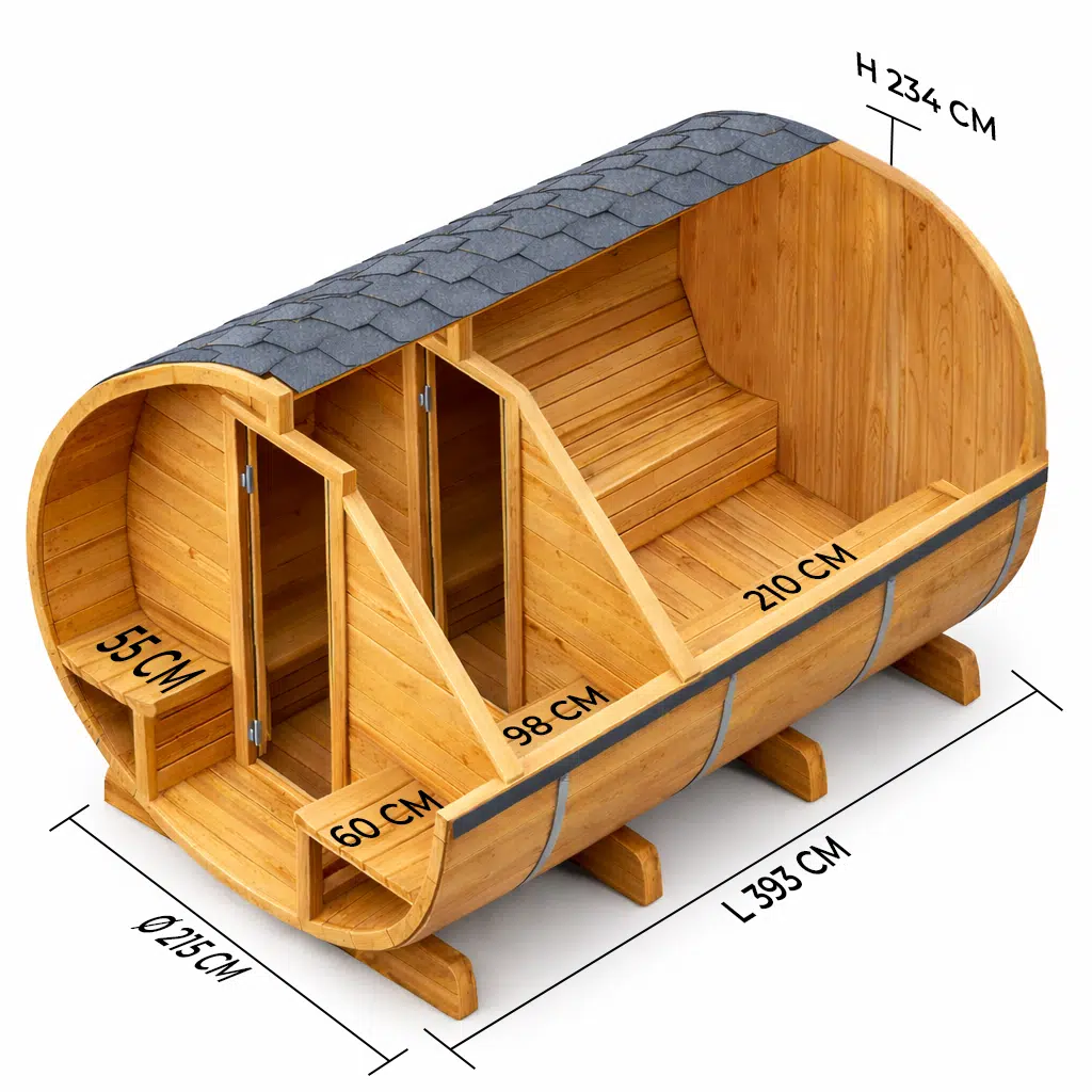 Barrelsauna TR400 - Afbeelding 2