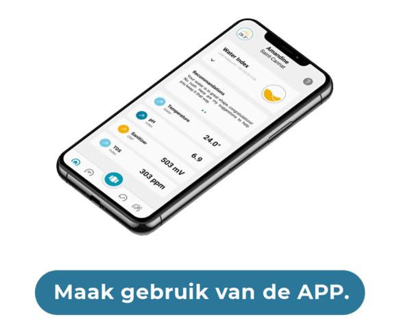 Ondilo V2 app met voorbeeld telefoon.